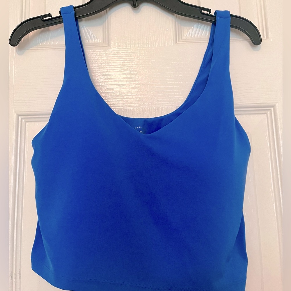 Aerie Real Me sports Bra.  Light support.  Built in removable cups